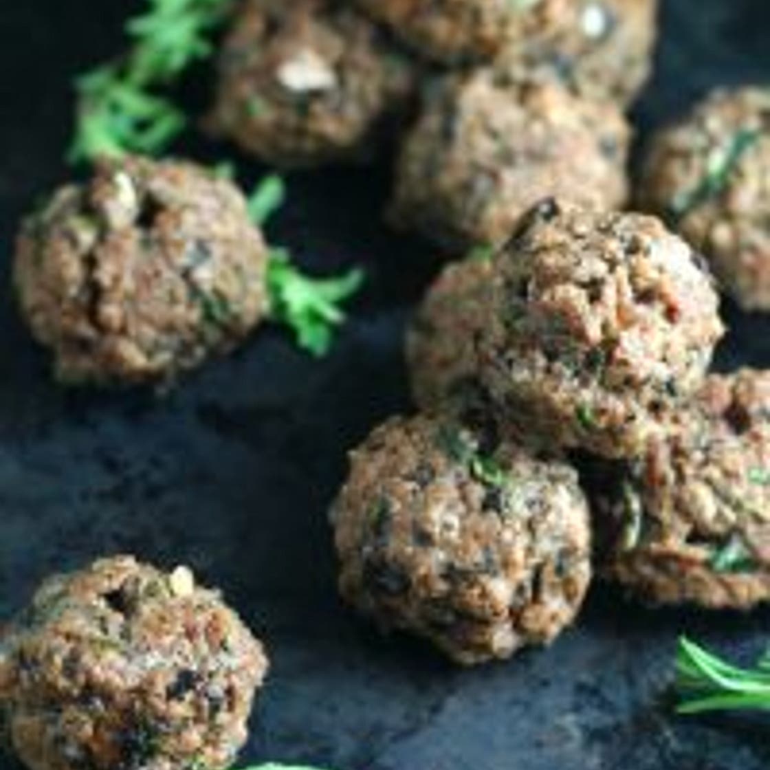 Paleo Mushroom Herb Meatballs