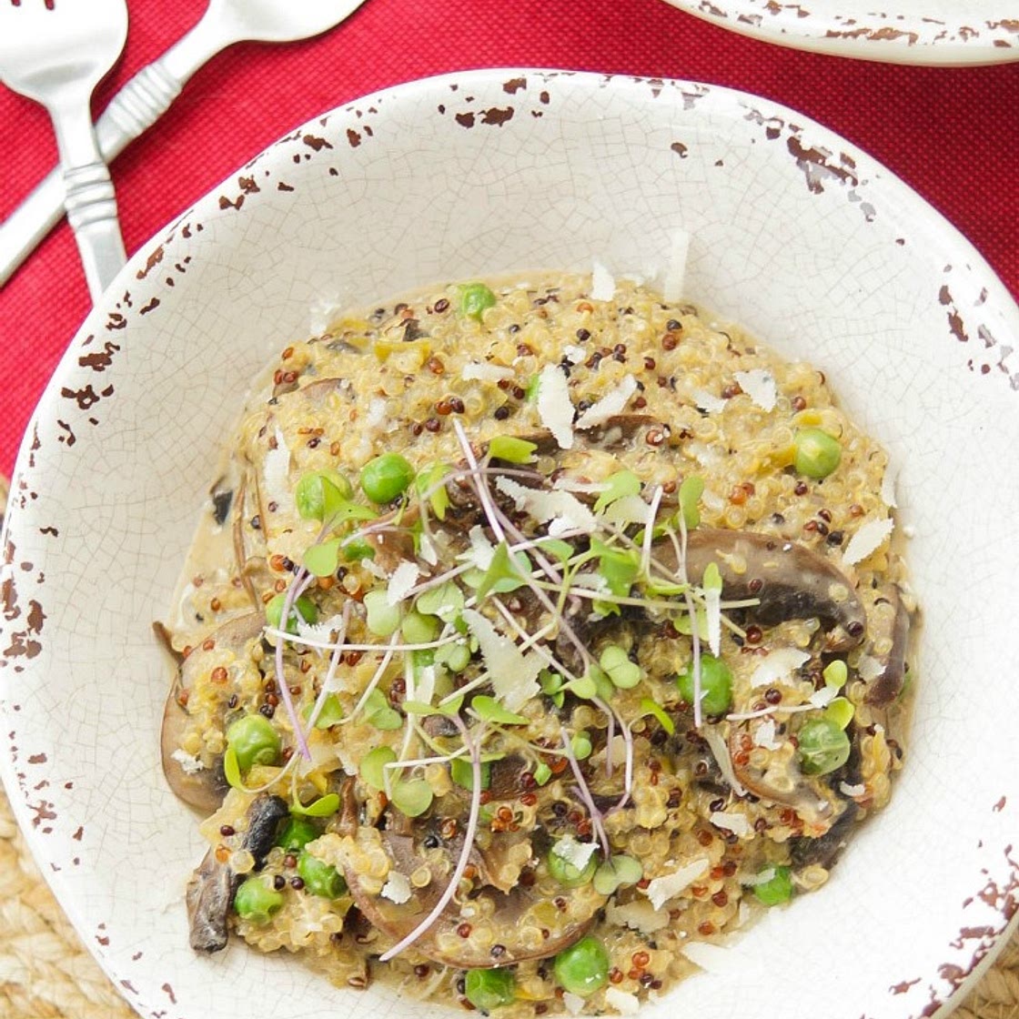 Wild Mushroom Quinoa Risotto Recipe