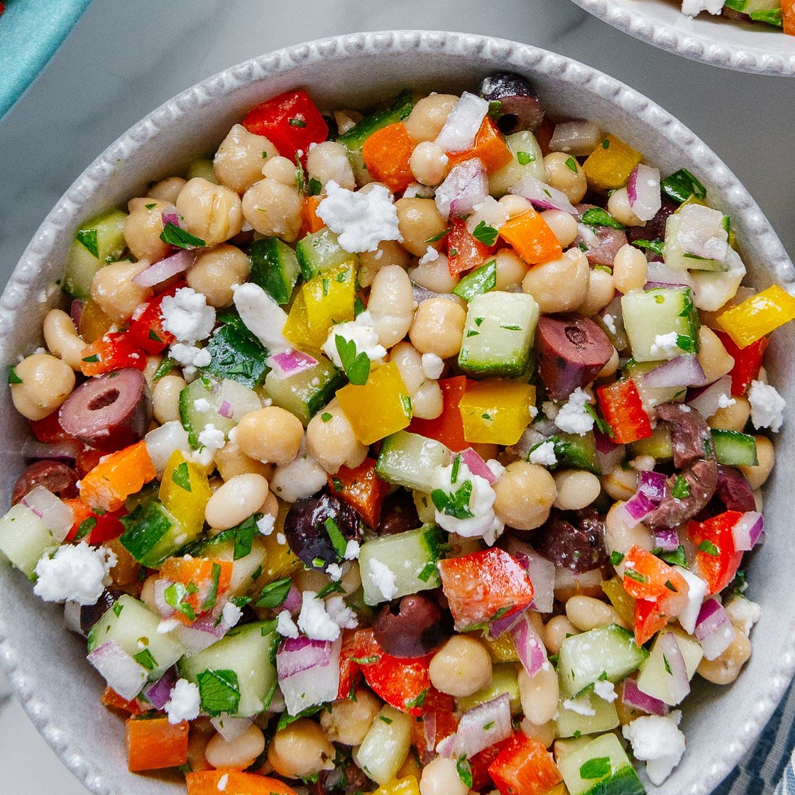 Mediterranean Dense Bean Salad (Viral TikTok Recipe)