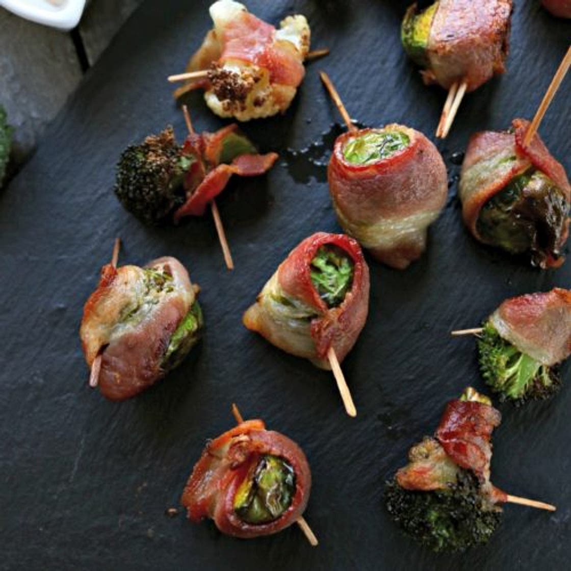 Air Fryer Bacon Wrapped Veggies