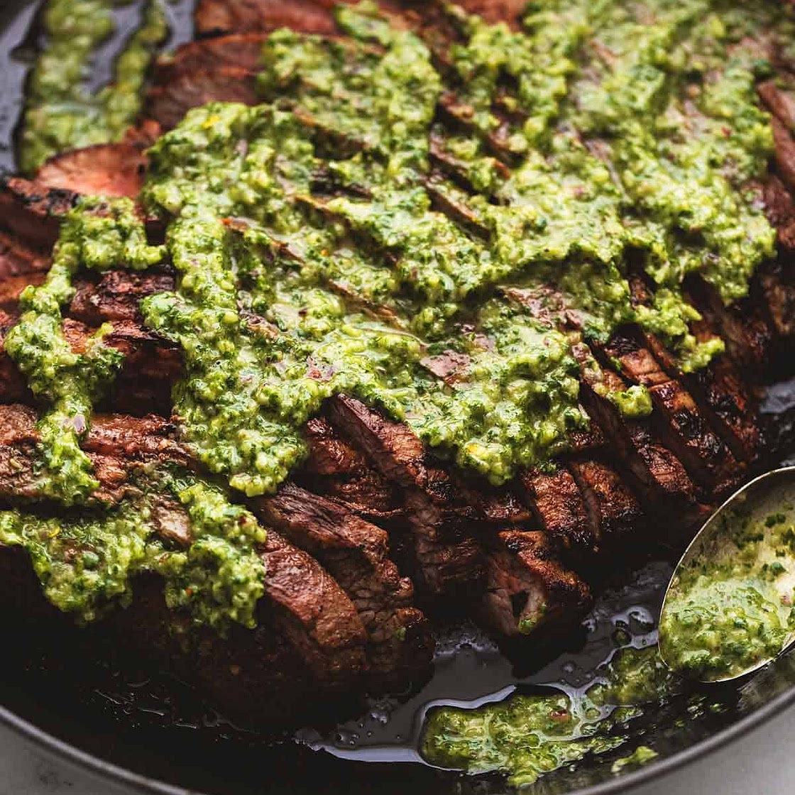 Flank Steak with Chimichurri Sauce