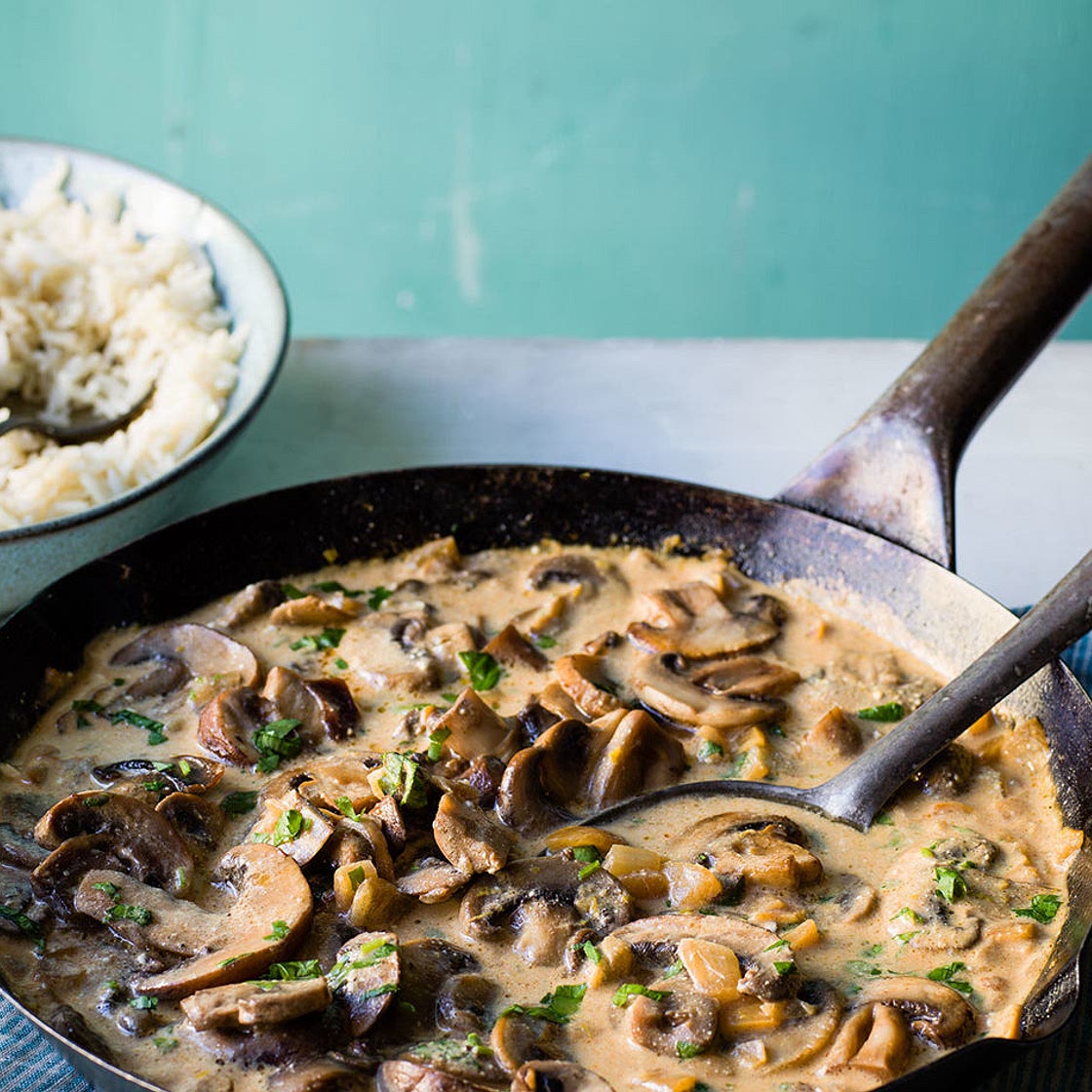 Mushroom stroganoff