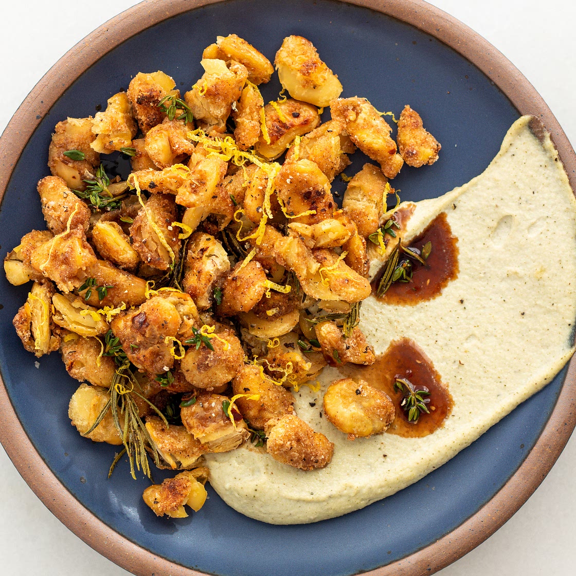 Breaded Beans & Sage Cashew Cream