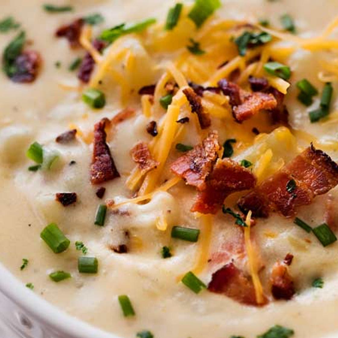 Skinny Slow Cooker Potato Soup