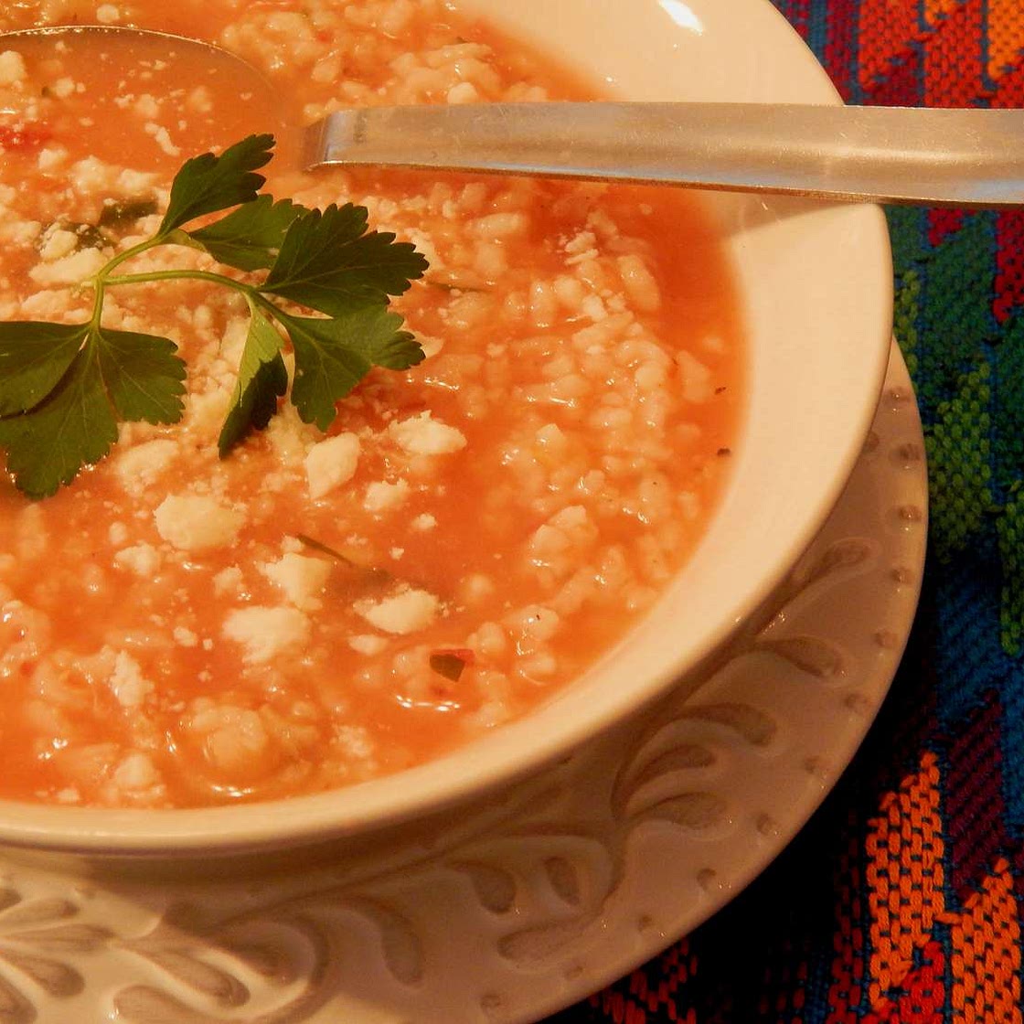 Mexican Rice Soup (Sopa Aguada de Arroz)