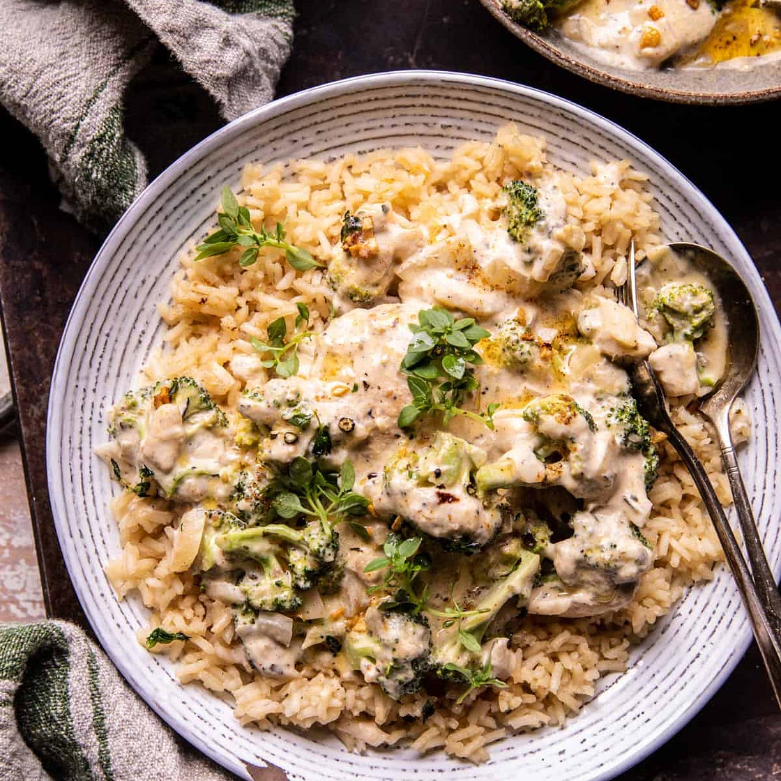 Crockpot Creamy Broccoli Cheddar Chicken