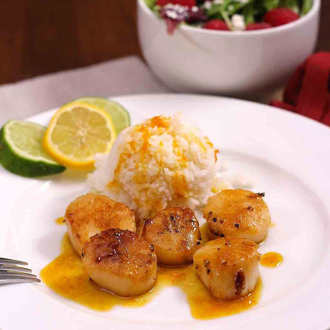 Scallops With Orange Sauce