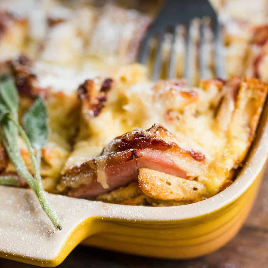 Overnight Monte Cristo Breakfast Casserole