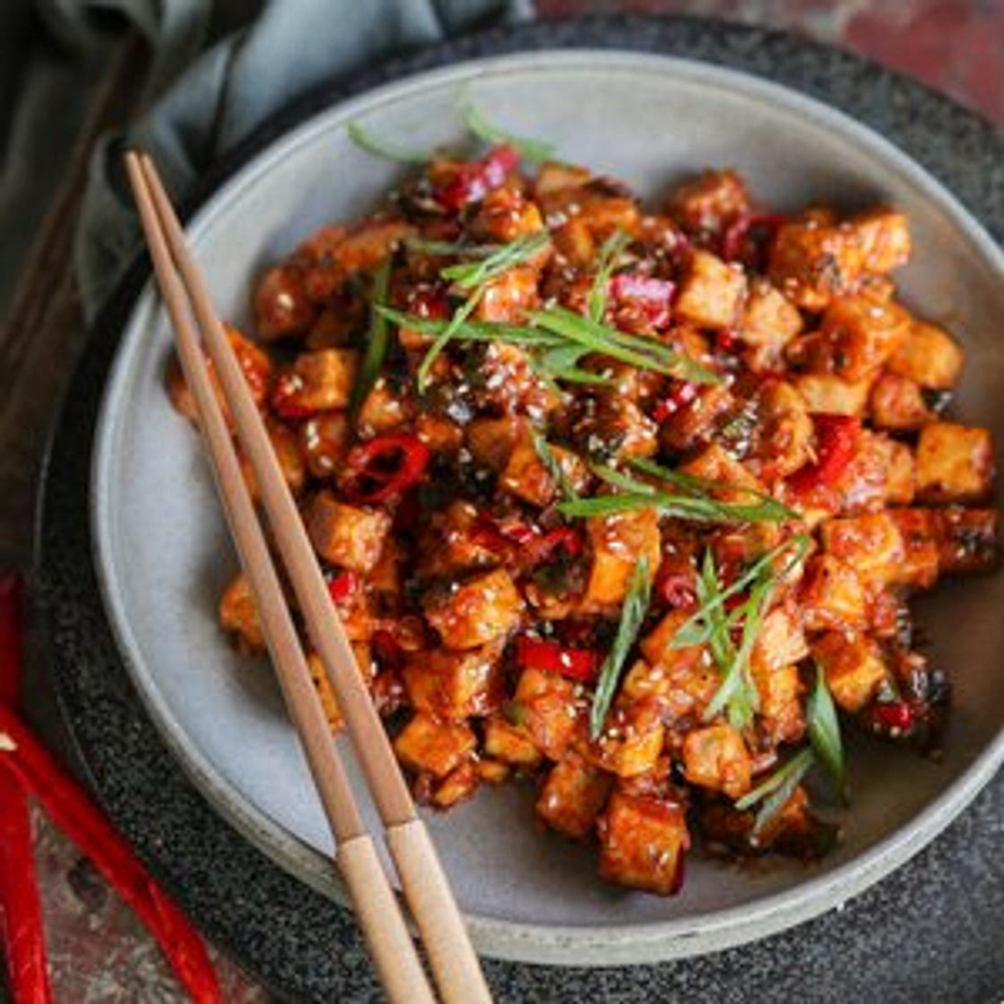 Spicy Garlic Tofu