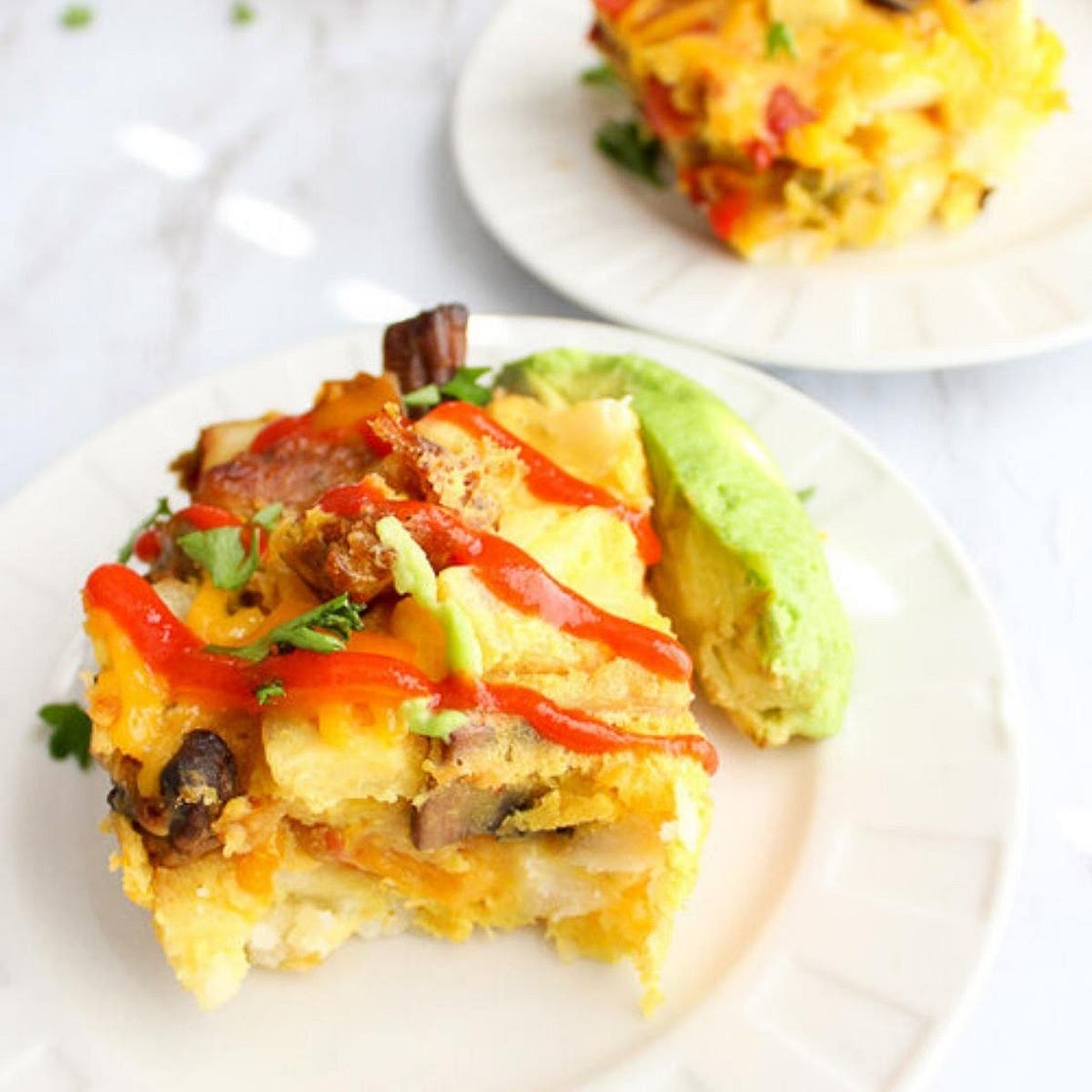 Savory vegan breakfast casserole (vegan egg bake)