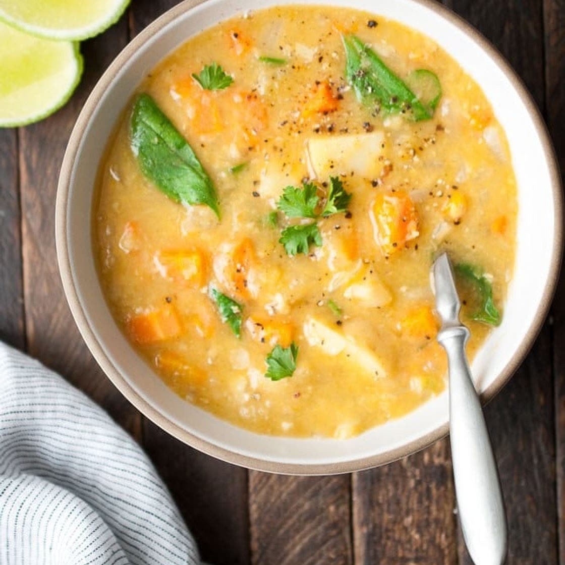 Instant Pot Split Pea & Lentil Soup