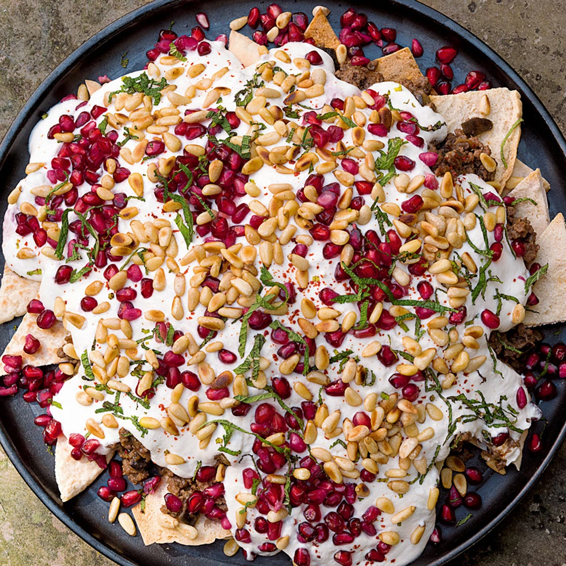 Beef and Aubergine Fatteh