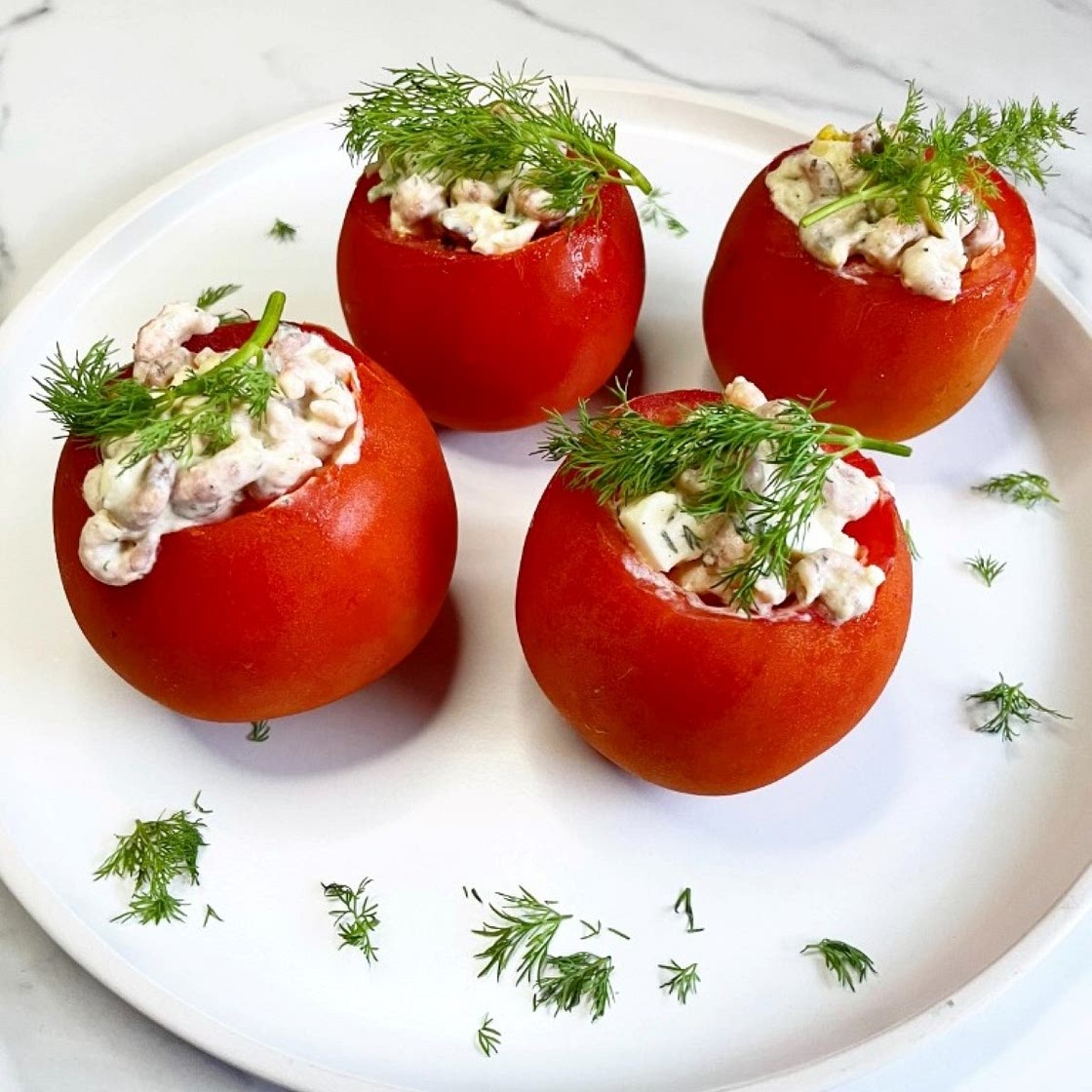 Shrimp Stuffed Tomatoes