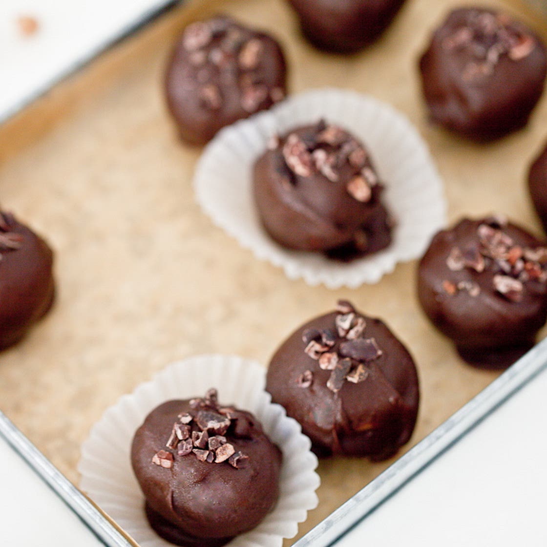 Chocolate Chickpea Truffles