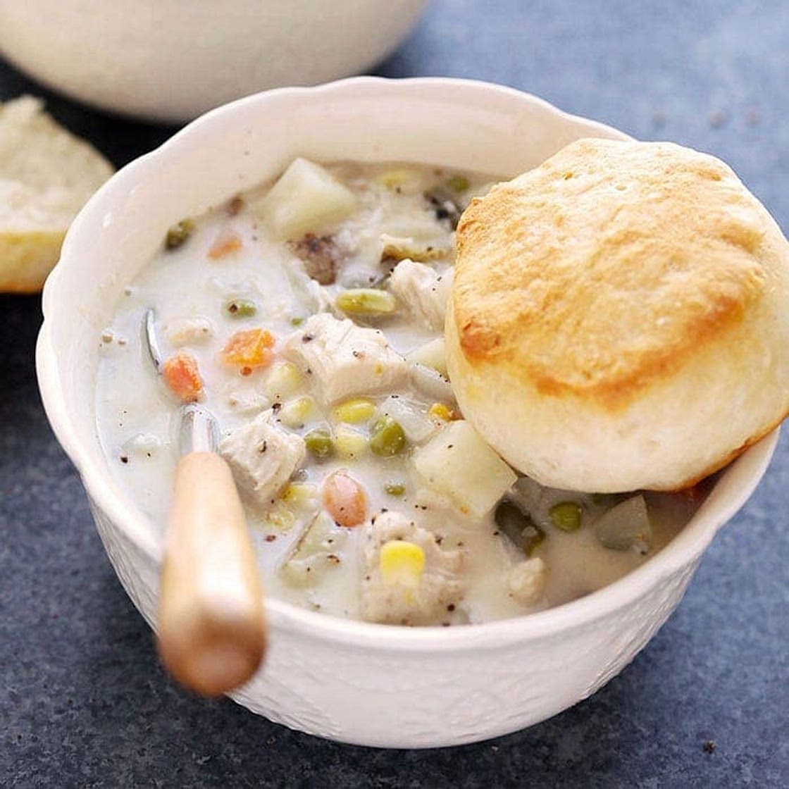 Slow Cooker Chicken Pot Pie Soup