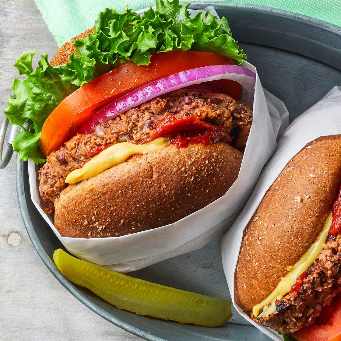 Five-Ingredient Veggie Burger