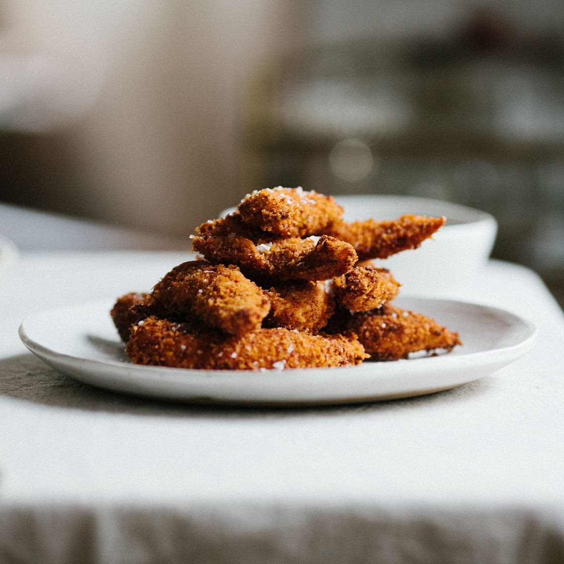 Chicken Tenders with Apple Cider Dipping Sauce