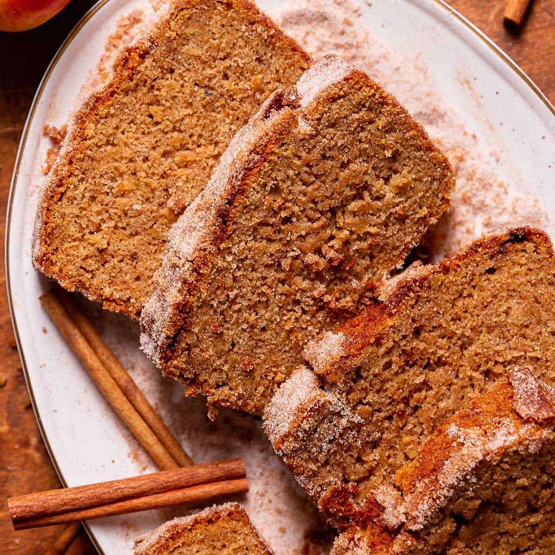 Apple Cider Donut Cake with Cinnamon Sugar