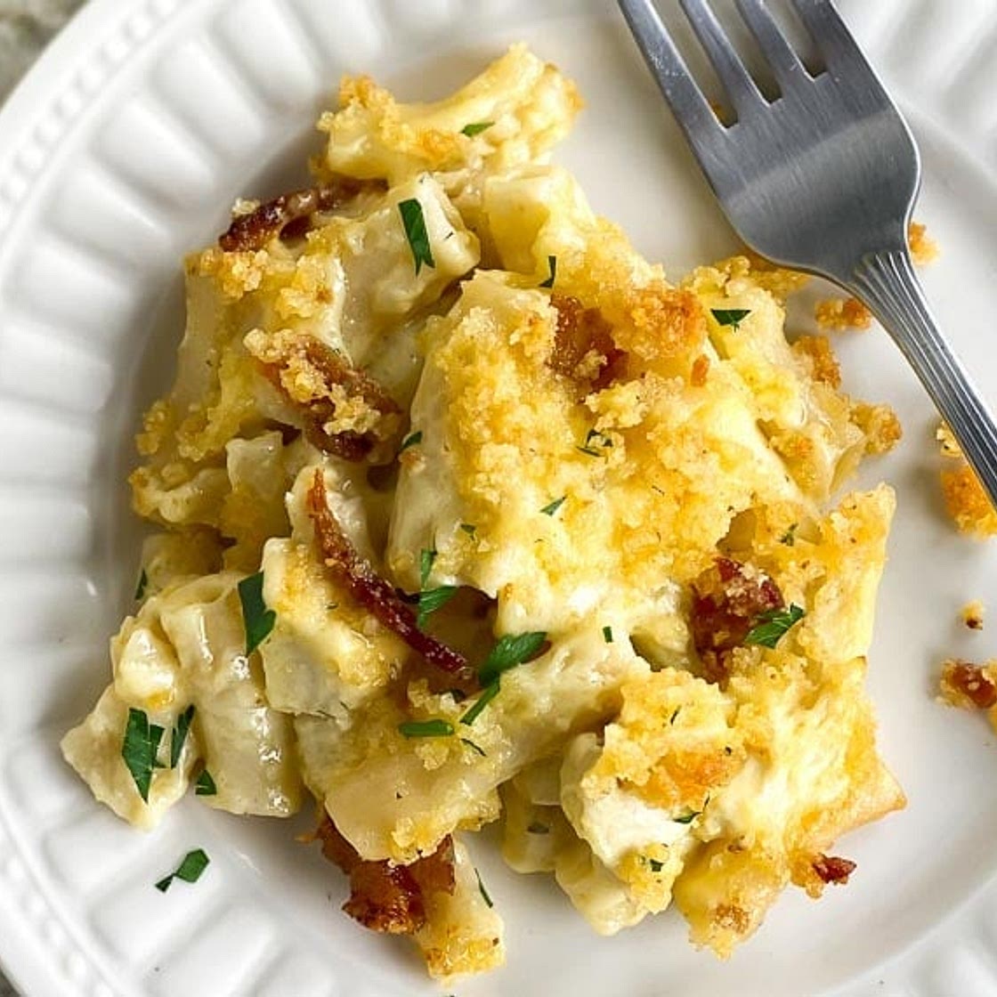 Low FODMAP Chicken & Bacon Ranch Mac and Cheese