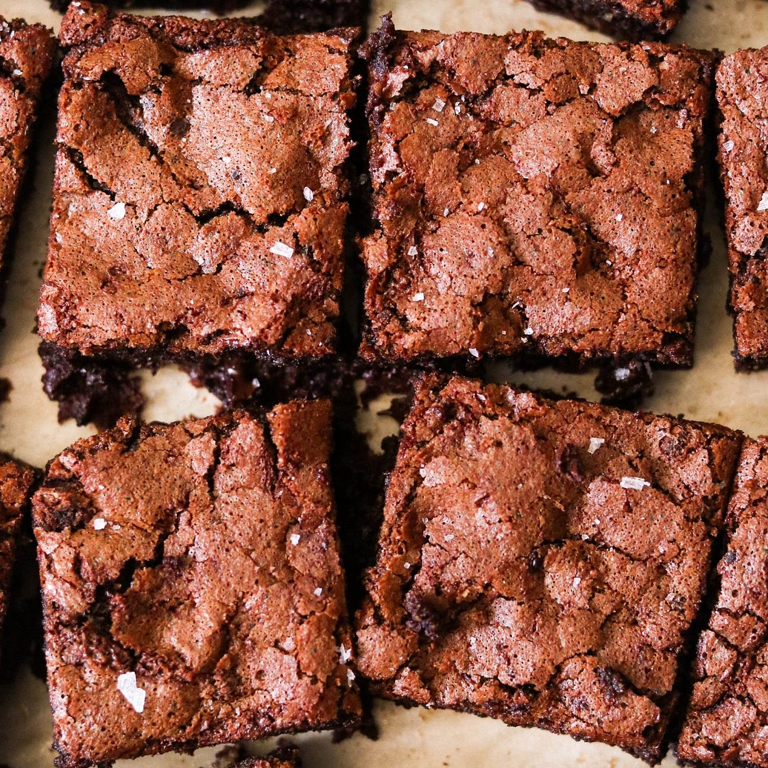 Fudgy Brownies with Crackly Tops (Paleo, Gluten Free)