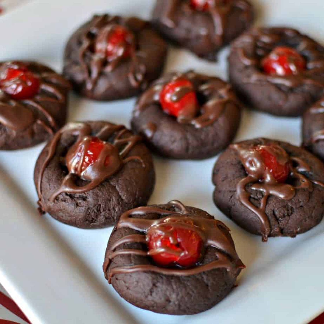 Double Chocolate Cherry Cookies