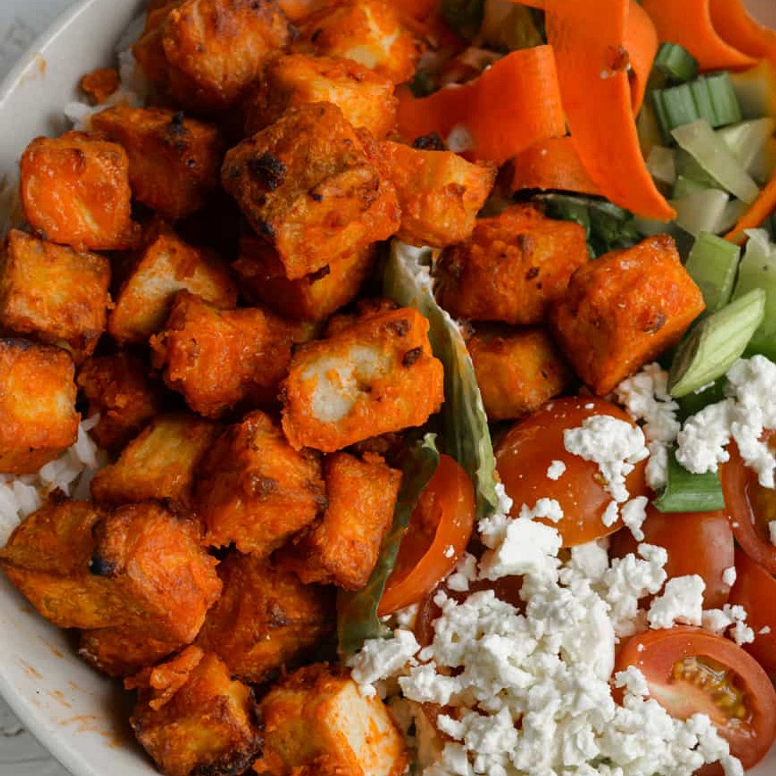 Air Fryer Buffalo Tofu