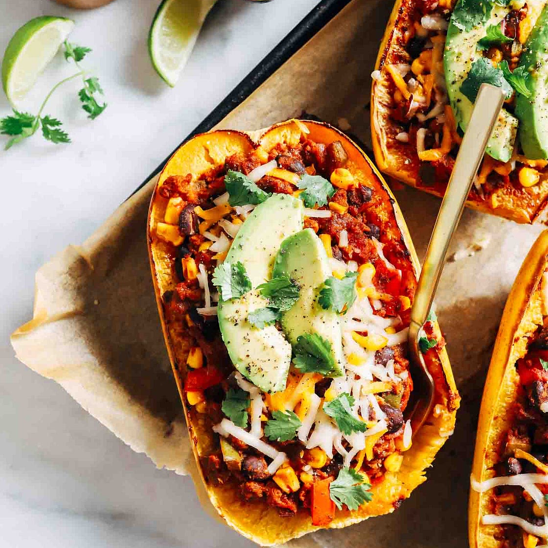Spaghetti Squash Burrito Bowls