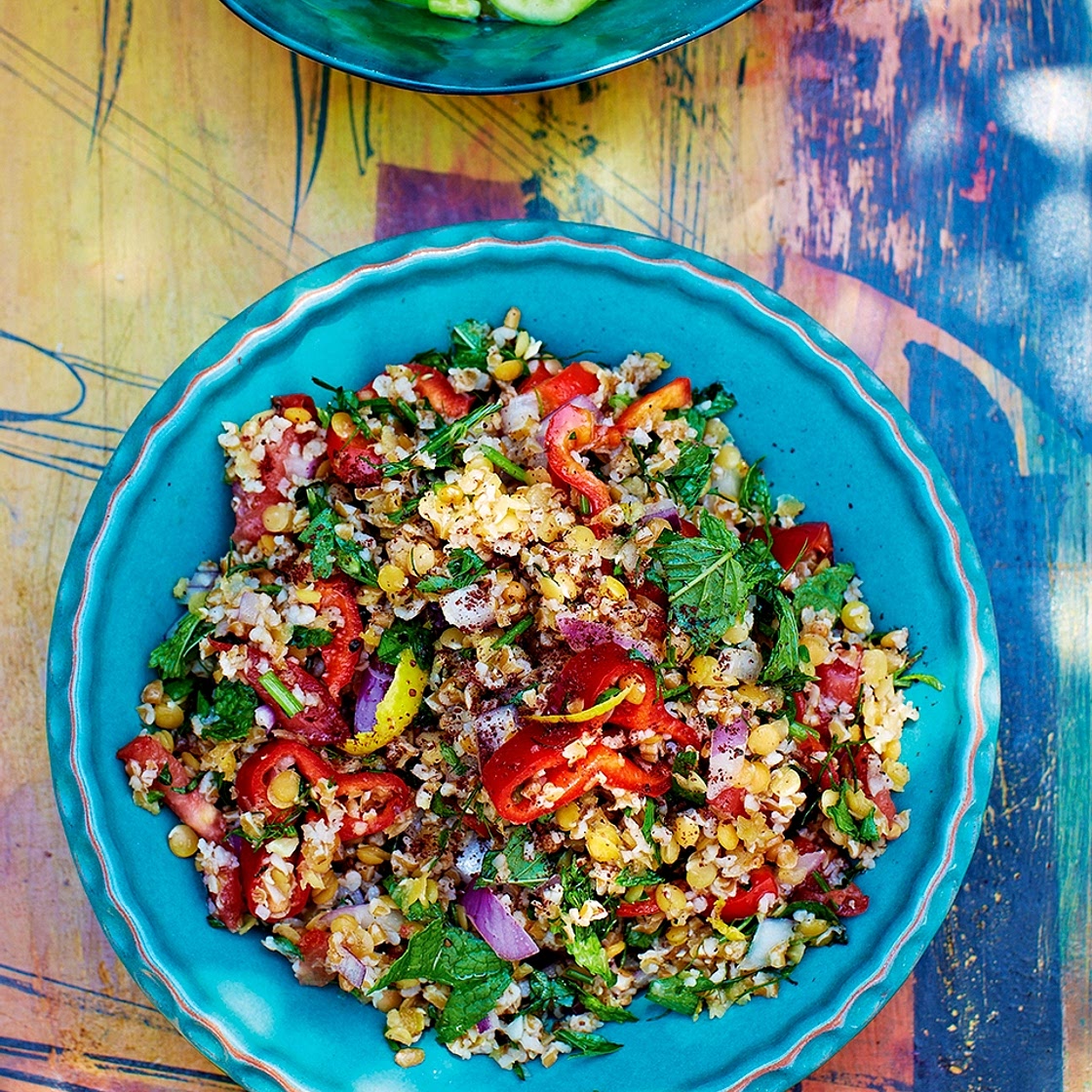 Bulgur & lentil salad