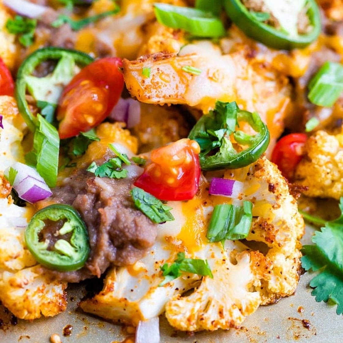 Cheesy Cauliflower Nachos