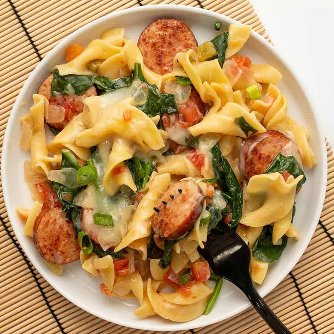 Cheesy Sausage Pasta