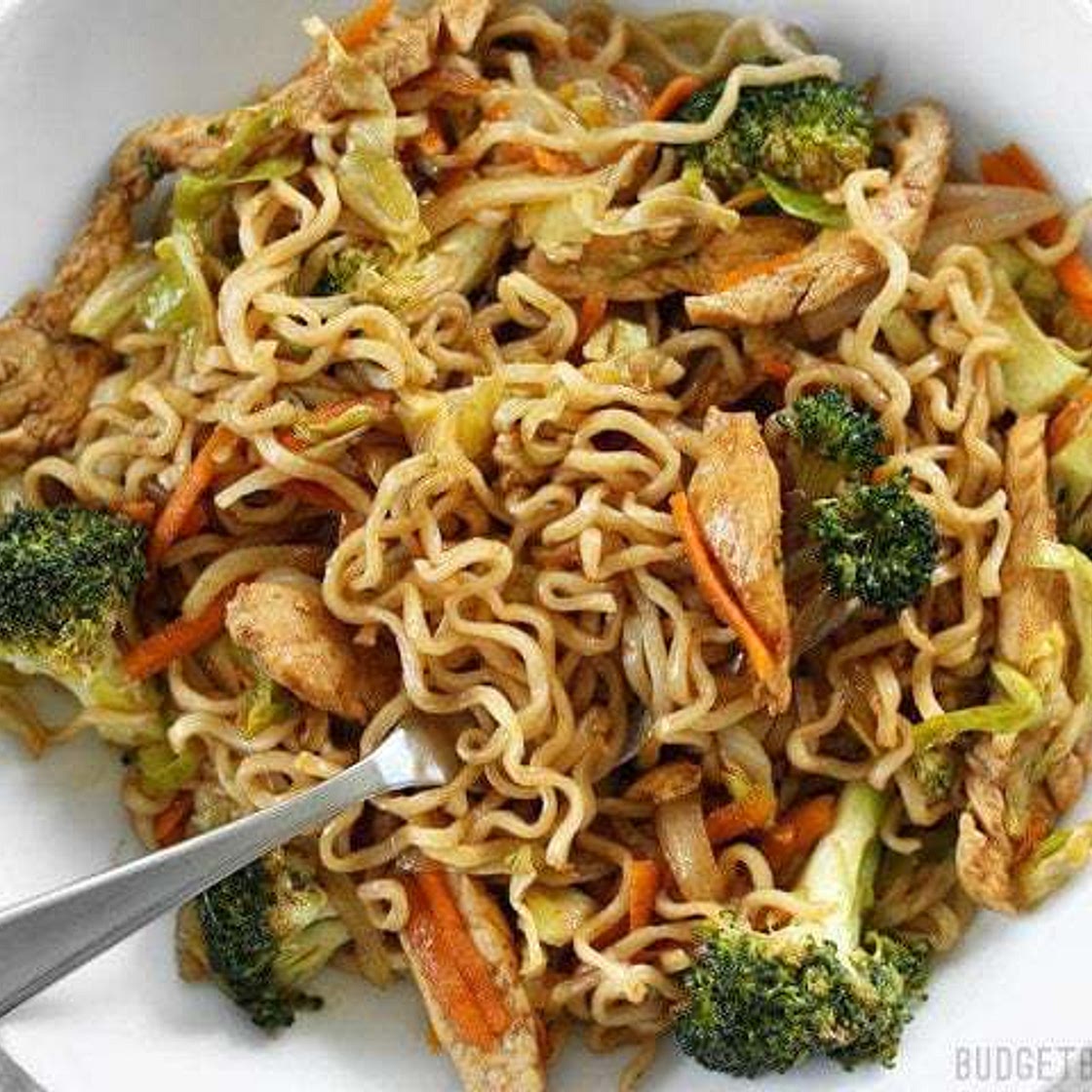Homemade Chicken Yakisoba