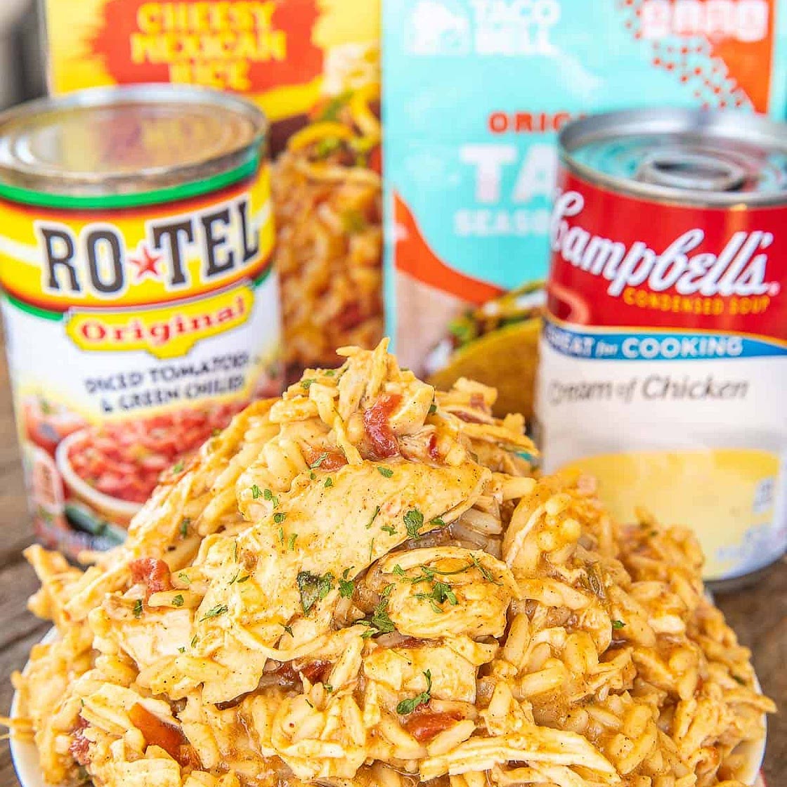 Slow Cooker Taco Chicken and Rice