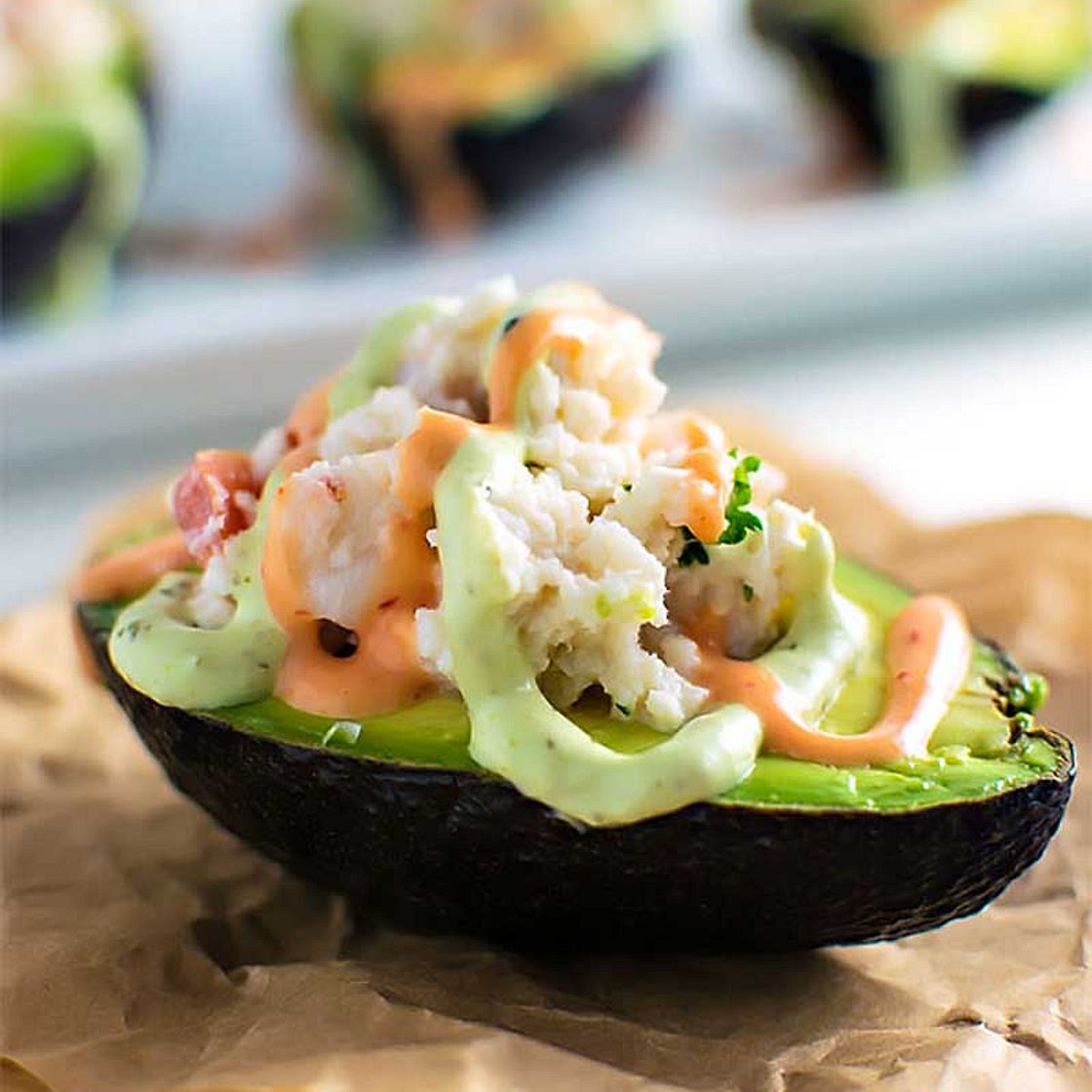 Seafood Stuffed Avocados