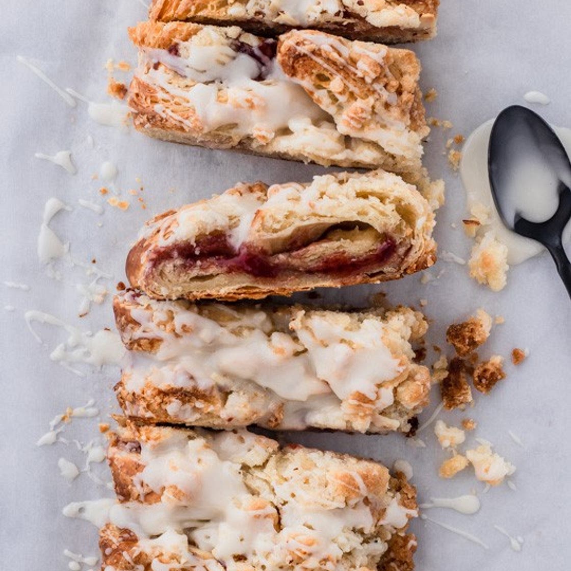 Crumb Topped Danish Braid