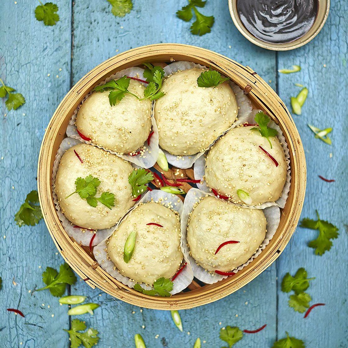Vegan dim sum buns