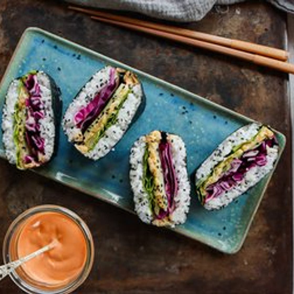 Vegan Onigirazu: Rice Sandwiches