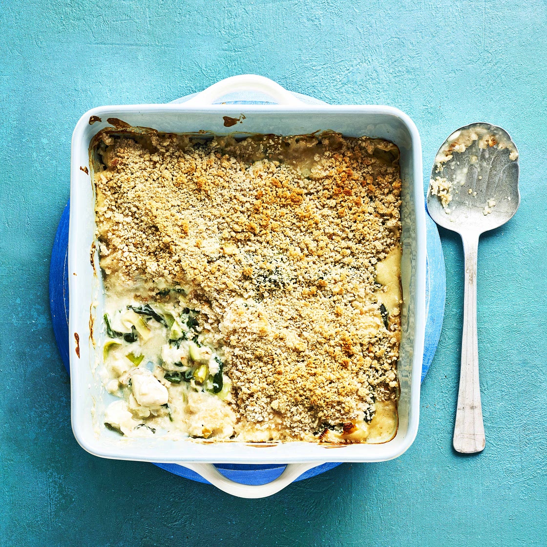 Haddock florentine bake