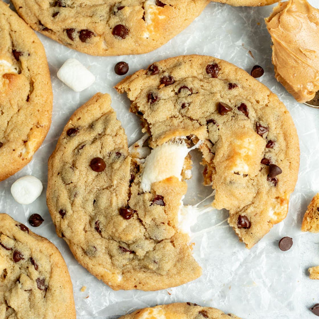Peanut Butter Marshmallow Cookies