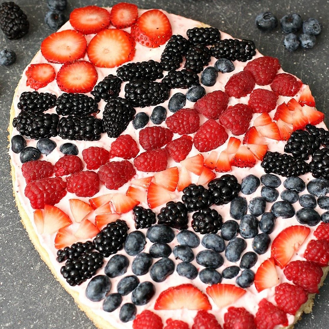 Easter Egg Fruit Pizza