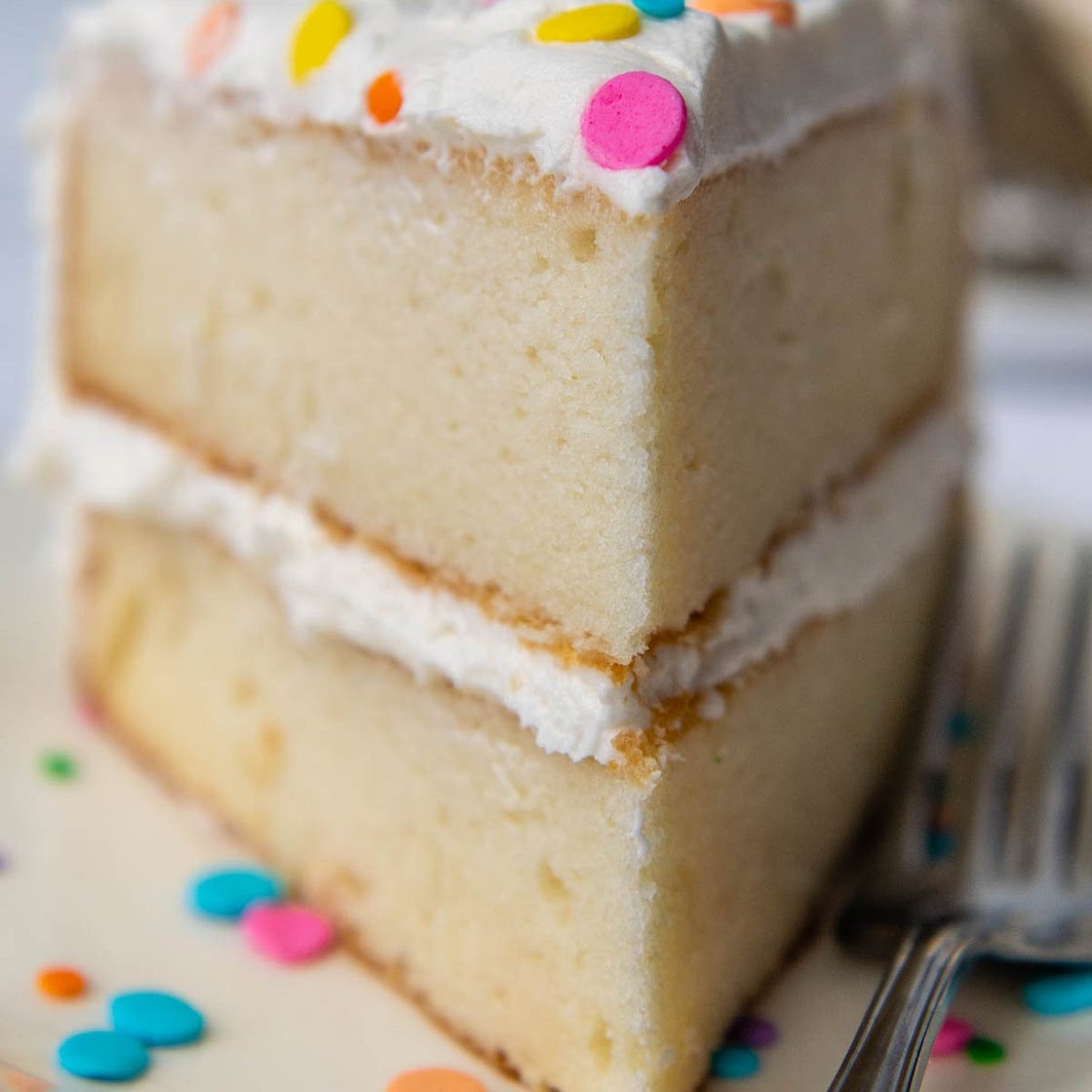 Fluffy, Moist Gluten Free White Cake (No Fail!)