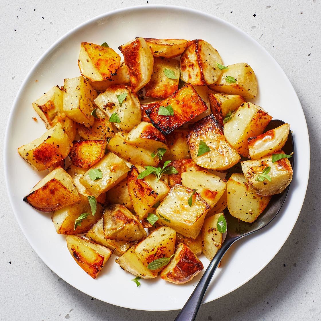 Greek-Style Lemon Potatoes (Patates Riganates)