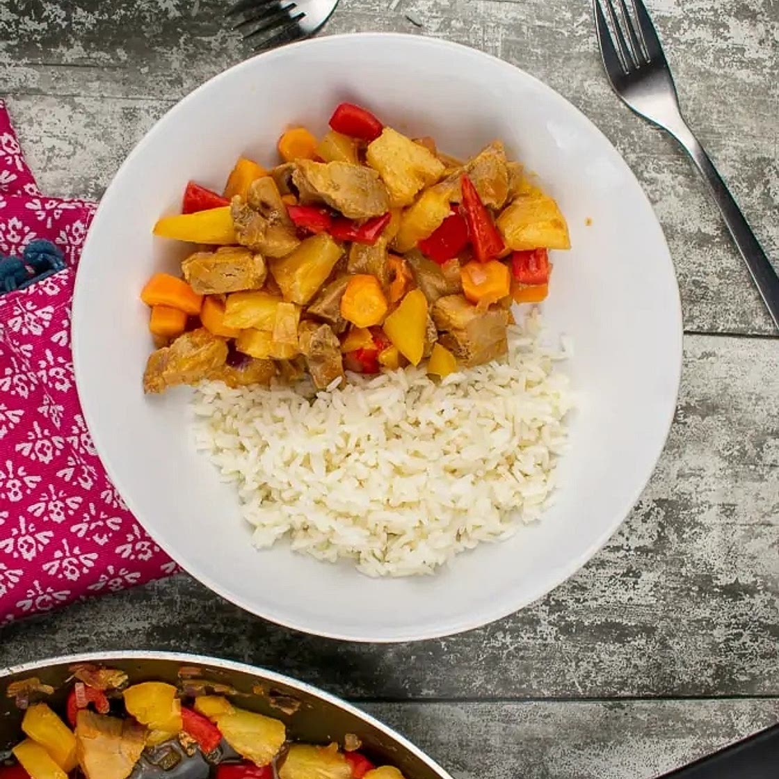 Leftover Roast Pork with Sweet and Sour Sauce