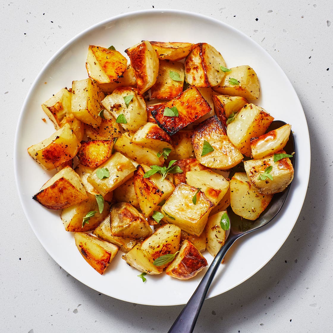 Greek-Style Lemon Potatoes (Patates Riganates)