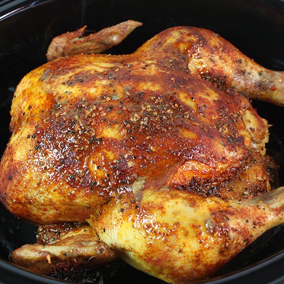 Slow Cooker Roasted Chicken Recipe