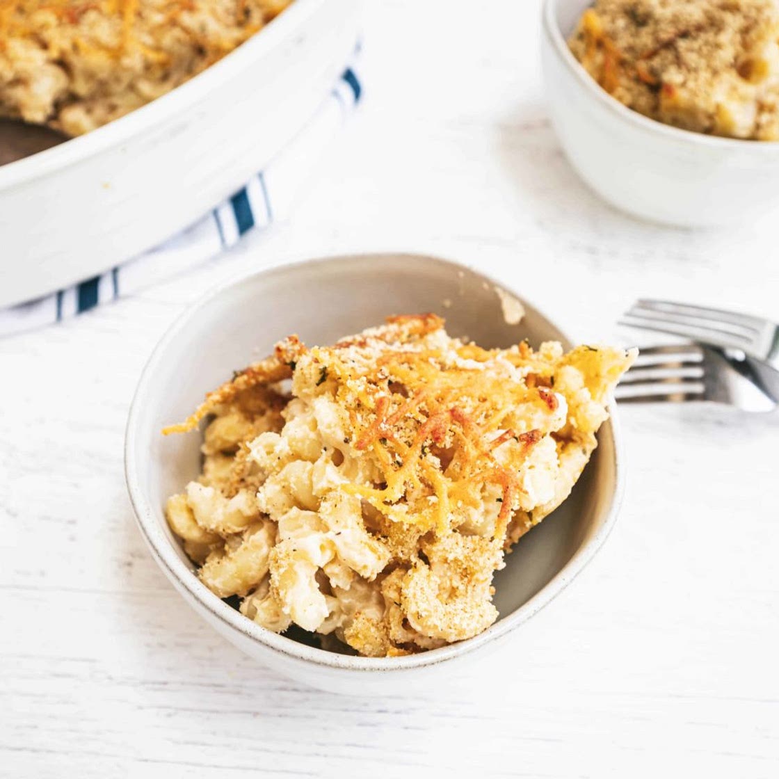 Lighter Baked Mac and Cheese