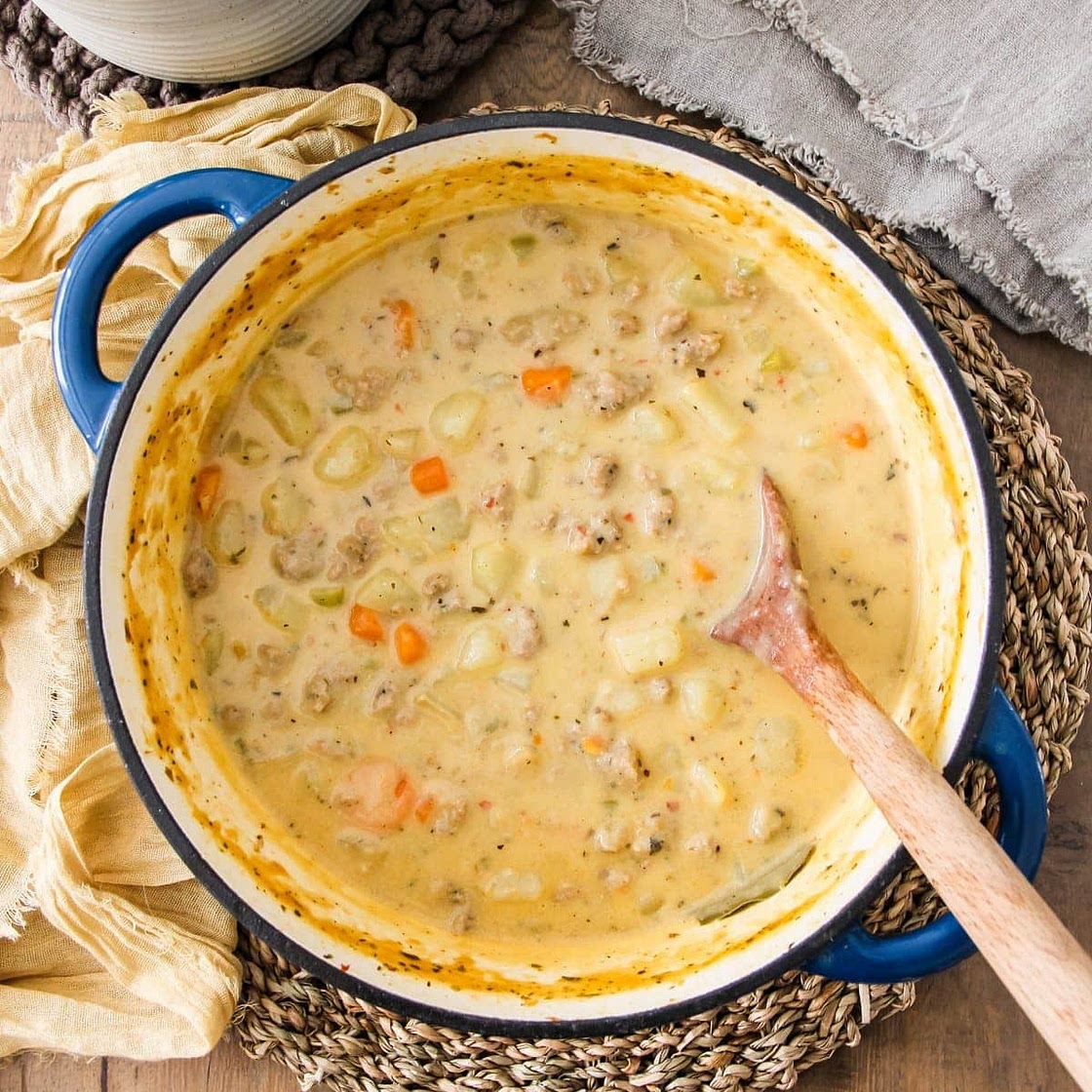 Easy Sausage Potato Soup