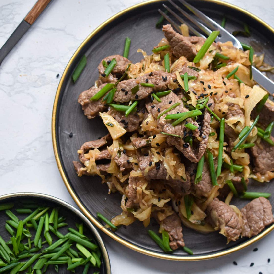 Beef and Cabbage Stir Fry