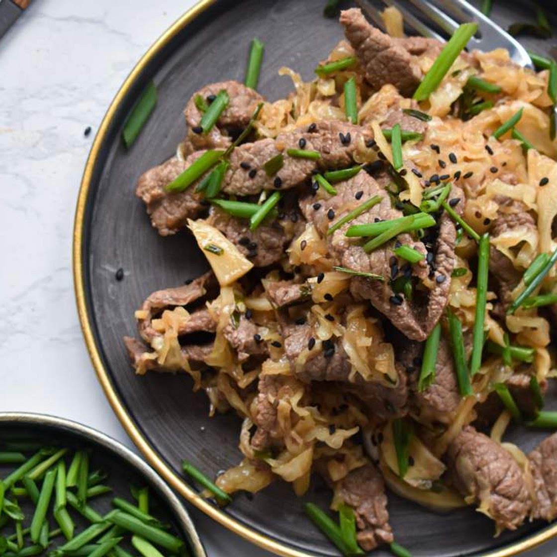 Beef and Cabbage Stir Fry