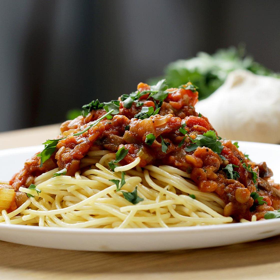 One-Pot Lentil Bolognese Recipe by Tasty