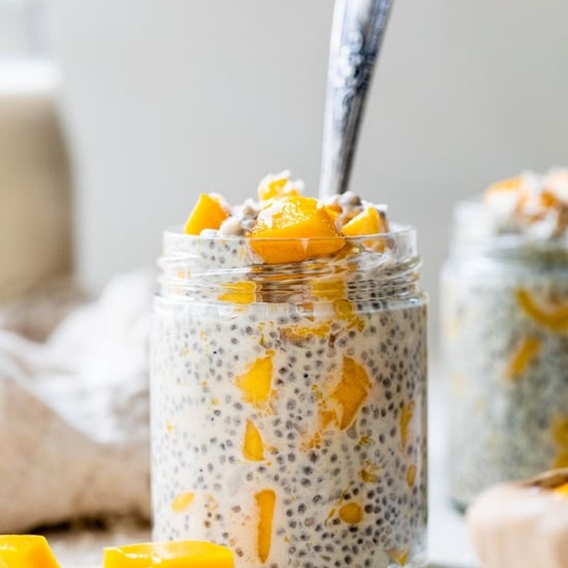 Mango Coconut Chia Pudding